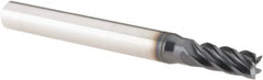 Iscar - 5mm, 5 Flute, Single End, Solid Carbide, 0.2mm Corner Radius End Mill - 57mm OAL, Right Hand Flute, 11mm LOC, Right Hand Cut - Benchmark Tooling