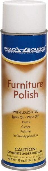 PRO-SOURCE - 19 Fluid Ounce Furniture Polish - Lemon Scent, Aerosol - Benchmark Tooling