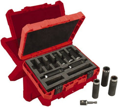 Milwaukee Tool - 9 Piece 1/2" Drive Deep Well Impact Socket Set - Benchmark Tooling