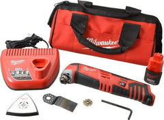 Milwaukee Tool - 12 Volt Cordless Multi Tool Kit - 5,000 to 20,000 RPM, Battery Included - Benchmark Tooling