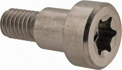 Made in USA - 1/2" Shoulder Diam x 1/2" Shoulder Length, 3/8-16 UNC, Torx Shoulder Screw - 300, 18-8 Stainless Steel, Uncoated, 5/16" Head Height x 3/4" Head Diam - Benchmark Tooling