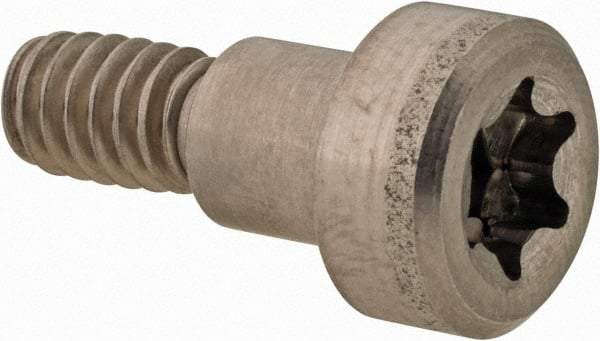Made in USA - 5/16" Shoulder Diam x 5/16" Shoulder Length, 1/4-20 UNC, Torx Shoulder Screw - 300, 18-8 Stainless Steel, Uncoated, 7/32" Head Height x 1/2" Head Diam - Benchmark Tooling