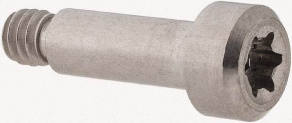 Made in USA - 3/16" Shoulder Diam x 1/2" Shoulder Length, #8-32 UNC, Torx Shoulder Screw - 300, 18-8 Stainless Steel, Uncoated, 5/32" Head Height x 5/16" Head Diam - Benchmark Tooling