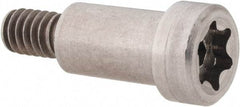 Made in USA - 3/8" Shoulder Diam x 5/8" Shoulder Length, 1/4-20 UNC, Torx Shoulder Screw - 416 Stainless Steel, Uncoated, 7/32" Head Height x 1/2" Head Diam - Benchmark Tooling