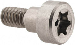 Made in USA - 5/16" Shoulder Diam x 1/4" Shoulder Length, 1/4-20 UNC, Torx Shoulder Screw - 416 Stainless Steel, Uncoated, 7/32" Head Height x 1/2" Head Diam - Benchmark Tooling