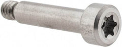 Made in USA - 3/16" Shoulder Diam x 3/4" Shoulder Length, #8-32 UNC, Torx Shoulder Screw - 416 Stainless Steel, Uncoated, 5/32" Head Height x 5/16" Head Diam - Benchmark Tooling