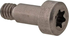 Made in USA - 3/16" Shoulder Diam x 5/16" Shoulder Length, #8-32 UNC, Torx Shoulder Screw - 416 Stainless Steel, Uncoated, 5/32" Head Height x 5/16" Head Diam - Benchmark Tooling