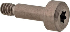 Made in USA - 1/8" Shoulder Diam x 5/16" Shoulder Length, #4-40 UNC, Torx Shoulder Screw - 416 Stainless Steel, Uncoated, 1/8" Head Height x 1/4" Head Diam - Benchmark Tooling
