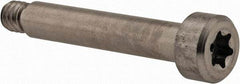 Made in USA - 3/16" Shoulder Diam x 1" Shoulder Length, #8-32 UNC, Torx Shoulder Screw - 416 Stainless Steel, Uncoated, 5/32" Head Height x 5/16" Head Diam - Benchmark Tooling