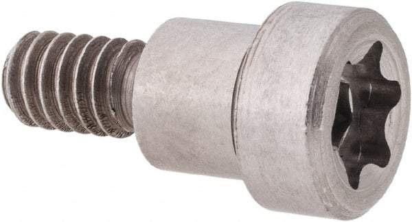 Made in USA - 3/8" Shoulder Diam x 5/16" Shoulder Length, 1/4-20 UNC, Torx Shoulder Screw - 416 Stainless Steel, Uncoated, 7/32" Head Height x 1/2" Head Diam - Benchmark Tooling