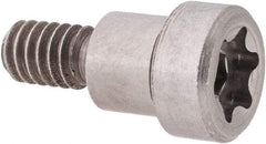 Made in USA - 3/8" Shoulder Diam x 5/16" Shoulder Length, 1/4-20 UNC, Torx Shoulder Screw - 416 Stainless Steel, Uncoated, 7/32" Head Height x 1/2" Head Diam - Benchmark Tooling