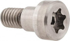 Made in USA - 3/8" Shoulder Diam x 5/16" Shoulder Length, 5/16-18 UNC, Torx Shoulder Screw - 416 Stainless Steel, Uncoated, 1/4" Head Height x 9/16" Head Diam - Benchmark Tooling