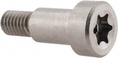 Made in USA - 1/2" Shoulder Diam x 3/4" Shoulder Length, 3/8-16 UNC, Torx Shoulder Screw - 416 Stainless Steel, Uncoated, 5/16" Head Height x 3/4" Head Diam - Benchmark Tooling