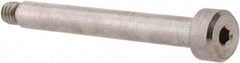 Made in USA - 3/16" Shoulder Diam x 1-1/2" Shoulder Length, #8-32 UNC, Hex Socket Shoulder Screw - 316 Stainless Steel, Uncoated, 5/32" Head Height x 5/16" Head Diam - Benchmark Tooling