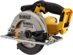 DeWALT - 20 Volt, 6-1/2" Blade, Cordless Circular Saw - 3,700 RPM, Lithium-Ion Batteries Not Included - Benchmark Tooling