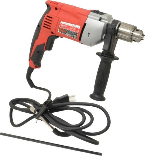 Milwaukee Tool - 120 Volt 1/2" Keyed Chuck Electric Hammer Drill - 0 to 48,000 BPM, 0 to 2,800 RPM - Benchmark Tooling