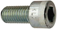 Made in USA - 5/8-11 UNC Hex Socket Drive, Socket Cap Screw - Alloy Steel, Zinc-Plated Finish, Fully Threaded, 1-1/4" Length Under Head - Benchmark Tooling