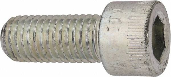 Made in USA - 5/8-11 UNC Hex Socket Drive, Socket Cap Screw - Alloy Steel, Zinc-Plated Finish, Fully Threaded, 1-1/2" Length Under Head - Benchmark Tooling