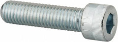 Made in USA - 1/2-13 UNC Hex Socket Drive, Socket Cap Screw - Alloy Steel, Zinc-Plated Finish, Fully Threaded, 2" Length Under Head - Benchmark Tooling