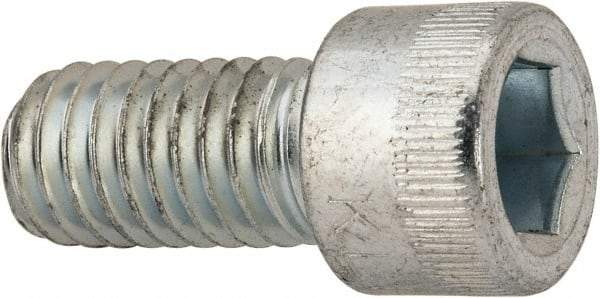 Made in USA - 3/8-16 UNC Hex Socket Drive, Socket Cap Screw - Alloy Steel, Zinc-Plated Finish, Fully Threaded, 3/4" Length Under Head - Benchmark Tooling