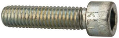 Made in USA - 3/8-16 UNC Hex Socket Drive, Socket Cap Screw - Alloy Steel, Zinc-Plated Finish, Fully Threaded, 1-1/2" Length Under Head - Benchmark Tooling