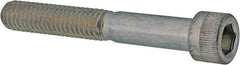 Made in USA - 5/16-18 UNC Hex Socket Drive, Socket Cap Screw - Alloy Steel, Zinc-Plated Finish, Partially Threaded, 2-1/4" Length Under Head - Benchmark Tooling