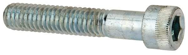 Made in USA - 5/16-18 UNC Hex Socket Drive, Socket Cap Screw - Alloy Steel, Zinc-Plated Finish, Partially Threaded, 1-3/4" Length Under Head - Benchmark Tooling