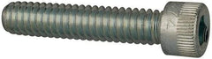 Made in USA - 1/4-20 UNC Hex Socket Drive, Socket Cap Screw - Alloy Steel, Zinc-Plated Finish, Fully Threaded, 1-1/4" Length Under Head - Benchmark Tooling