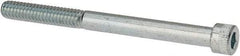 Made in USA - 1/4-20 UNC Hex Socket Drive, Socket Cap Screw - Alloy Steel, Zinc-Plated Finish, Partially Threaded, 3" Length Under Head - Benchmark Tooling