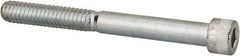 Made in USA - 1/4-20 UNC Hex Socket Drive, Socket Cap Screw - Alloy Steel, Zinc-Plated Finish, Partially Threaded, 2-1/2" Length Under Head - Benchmark Tooling