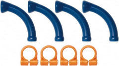 Loc-Line - 1/4" Hose Inside Diam, Coolant Hose Extended Elbow - For Use with Loc-Line Modular Hose System - Benchmark Tooling