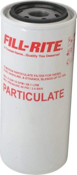 Tuthill - 1 Inlet Size, 3-5/8 Outlet Size, 18 GPM, Pump Filter - 8-1/2 Long, 10 Micron Mesh, Cast Iron - Benchmark Tooling