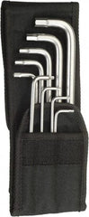 Wera - 9 Piece L-Key Hex Key Set - Hex Range 3/32 to 3/8", Stainless Steel - Benchmark Tooling