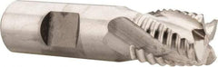 Niagara Cutter - 3/4" Diam, Coarse Pitch, 3/4" LOC, 4 Flute Cobalt Roughing Square End Mill - Uncoated, 3" OAL, 3/4" Shank Diam, Single End, Centercutting, 30° Helix - Benchmark Tooling