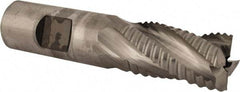 Niagara Cutter - 3/4" Diam, Coarse Pitch, 1-1/4" LOC, 4 Flute Cobalt Roughing Square End Mill - Uncoated, 3-1/2" OAL, 3/4" Shank Diam, Single End, 30° Helix - Benchmark Tooling