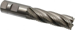 Niagara Cutter - 1" Diam, Coarse Pitch, 3" LOC, 5 Flute Cobalt Roughing Square End Mill - Uncoated, 5-1/2" OAL, 1" Shank Diam, Single End, 30° Helix - Benchmark Tooling