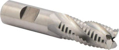 Niagara Cutter - 3/4" Diam, Coarse Pitch, 1-1/2" LOC, 4 Flute Cobalt Roughing Square End Mill - Uncoated, 3-3/4" OAL, 3/4" Shank Diam, Single End, 30° Helix - Benchmark Tooling
