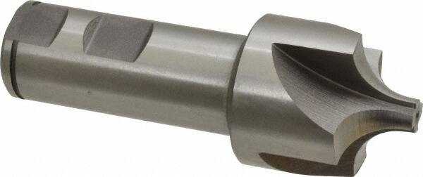 Keo - 1/2" Radius, 1-1/2" Mill Diam, 4 Flute Cobalt Corner Rounding End Mill - Single End, Uncoated, 3/8" Tip Diam, 4-1/8" OAL, 1" Shank Diam - Benchmark Tooling