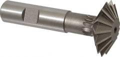 Keo - 1-1/2° 1-1/2" Cut Diam, 1/2" Cut Width, 5/8" Shank, High Speed Steel Double-Angle Cutter - Benchmark Tooling