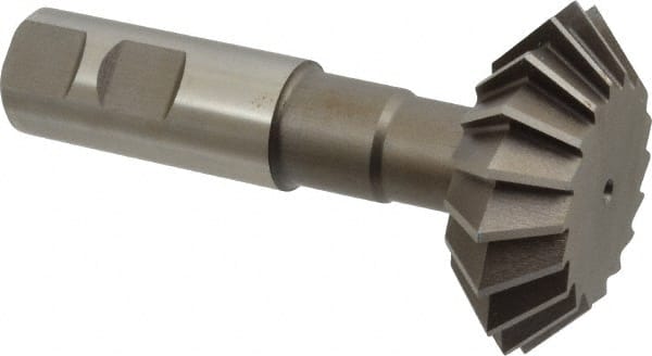 Keo - 2-1/4° 2-1/4" Cut Diam, 3/4" Cut Width, 7/8" Shank, High Speed Steel Double-Angle Cutter - Benchmark Tooling