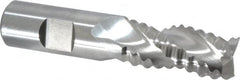 Niagara Cutter - 3/4" Diam, Coarse Pitch, 1-1/2" LOC, 3 Flute Cobalt Roughing Square End Mill - Uncoated, 3-3/4" OAL, 3/4" Shank Diam, Single End, Centercutting, 36° Helix - Benchmark Tooling