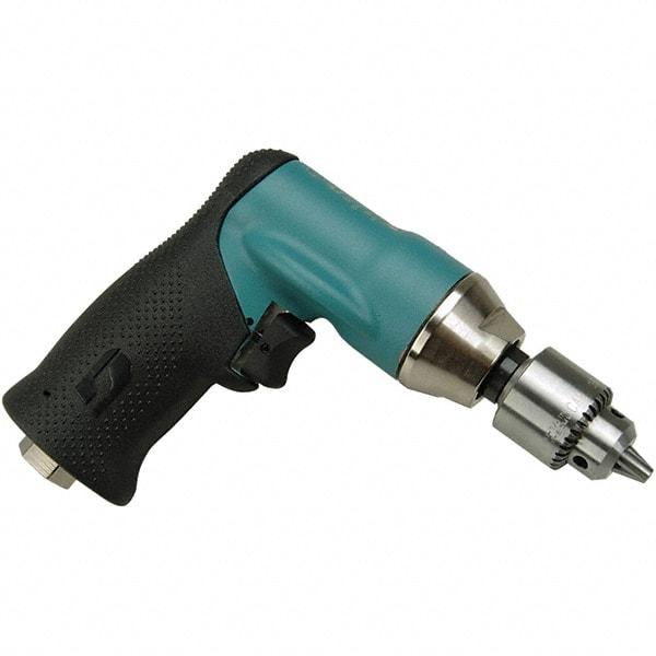 Dynabrade - 1/4" Keyed Chuck - Pistol Grip Handle, 20,000 RPM, 0.4 hp, 90 psi - Benchmark Tooling