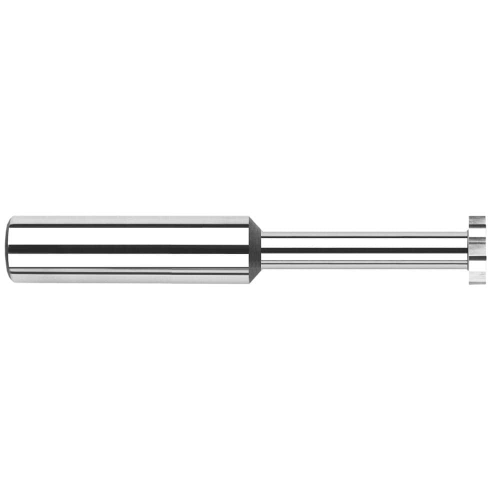 Harvey Tool - 5/8" Cut Diam, 5/32" Cut Width, 5/8" Shank, Straight-Tooth Woodruff Keyseat Cutter - Exact Industrial Supply