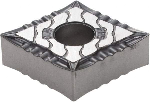 Walter - CNMG431 FP5 Grade WPP10S Carbide Turning Insert - TiCN/Al2O3/TiN Finish, 80° Diamond, 1/2" Inscr Circle, 3/16" Thick, 1/64" Corner Radius - Benchmark Tooling