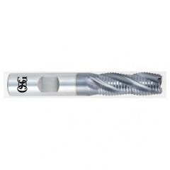 3/4 x 3/4 x 2-1/2 x 4-1/2 4 Fl HSS-CO Roughing Non-Center Cutting End Mill -  TiCN - Benchmark Tooling