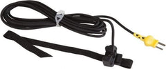 Cooper - -25 to 300°F, K Pipe Strap, Thermocouple Probe - 10 Ft. Cable Length, Mini Connector, 2 Sec Response Time - Benchmark Tooling