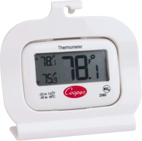 Cooper - Cooking & Refrigeration Thermometers Type: Refrigeration Thermometer Maximum Temperature (F): 122 - Benchmark Tooling