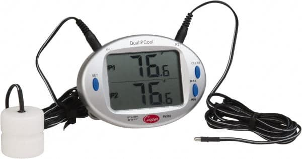 Cooper - -25 to 180°F Digital Panel Thermometer - 3-Digit LCD Display, AAA Battery Power - Benchmark Tooling