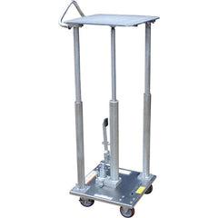 Vestil - 500 Lb Capacity Hydraulic Post Table - 31" to 49" Lift Height, 18" Platform Length x 18" Platform Width - Benchmark Tooling