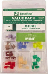 Littelfuse - Fuse Service Kits Compatible Fuse Class: ATO Includes: 5 each of 3, 5, 7.5, 10, 15, 20, 25, 30 amp mini fuses and one tester/puller - Benchmark Tooling